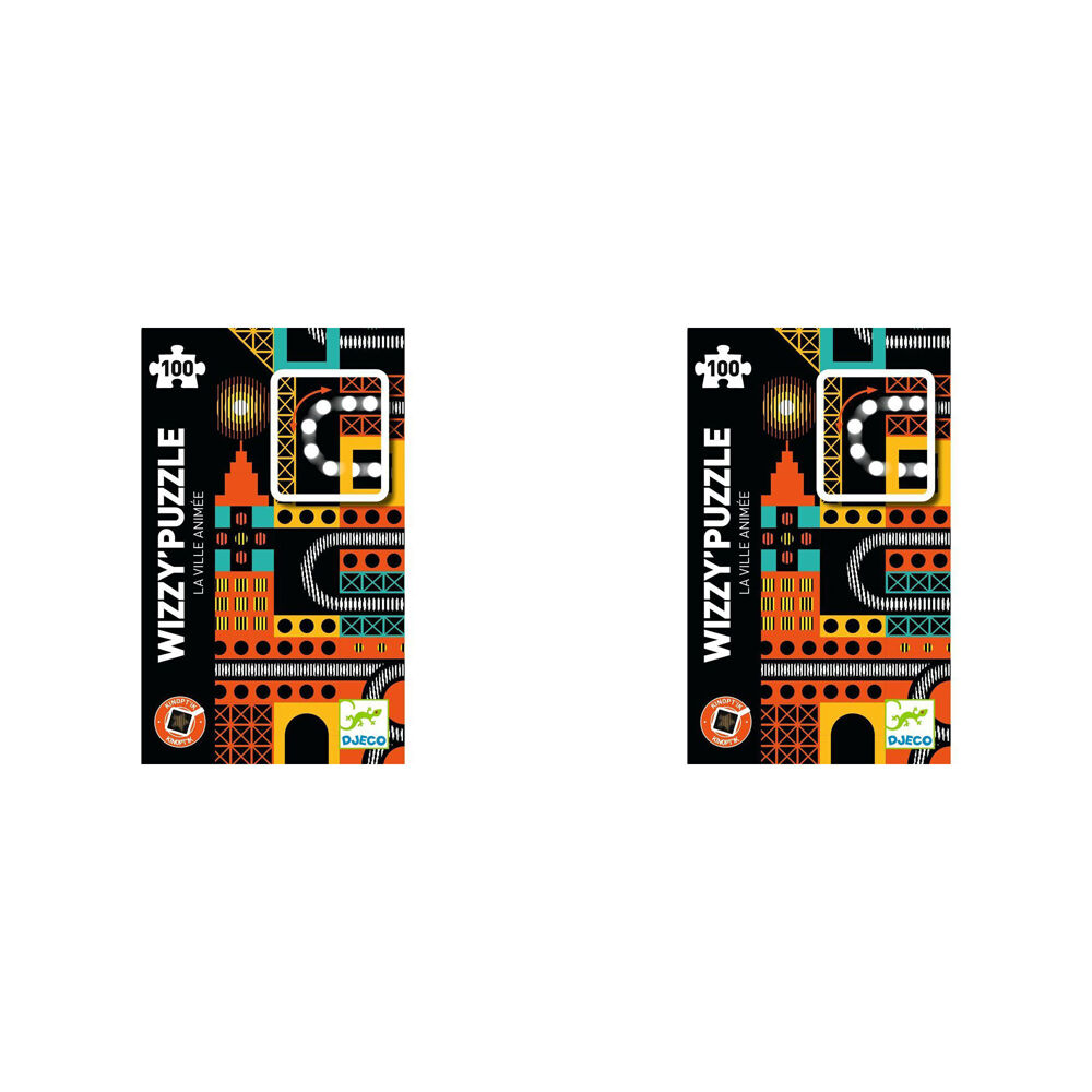 Djeco The Lively City Kinoptik Wizzy Jigsaw Puzzle Kids Game 34x48cm 7+ (200 Pieces)