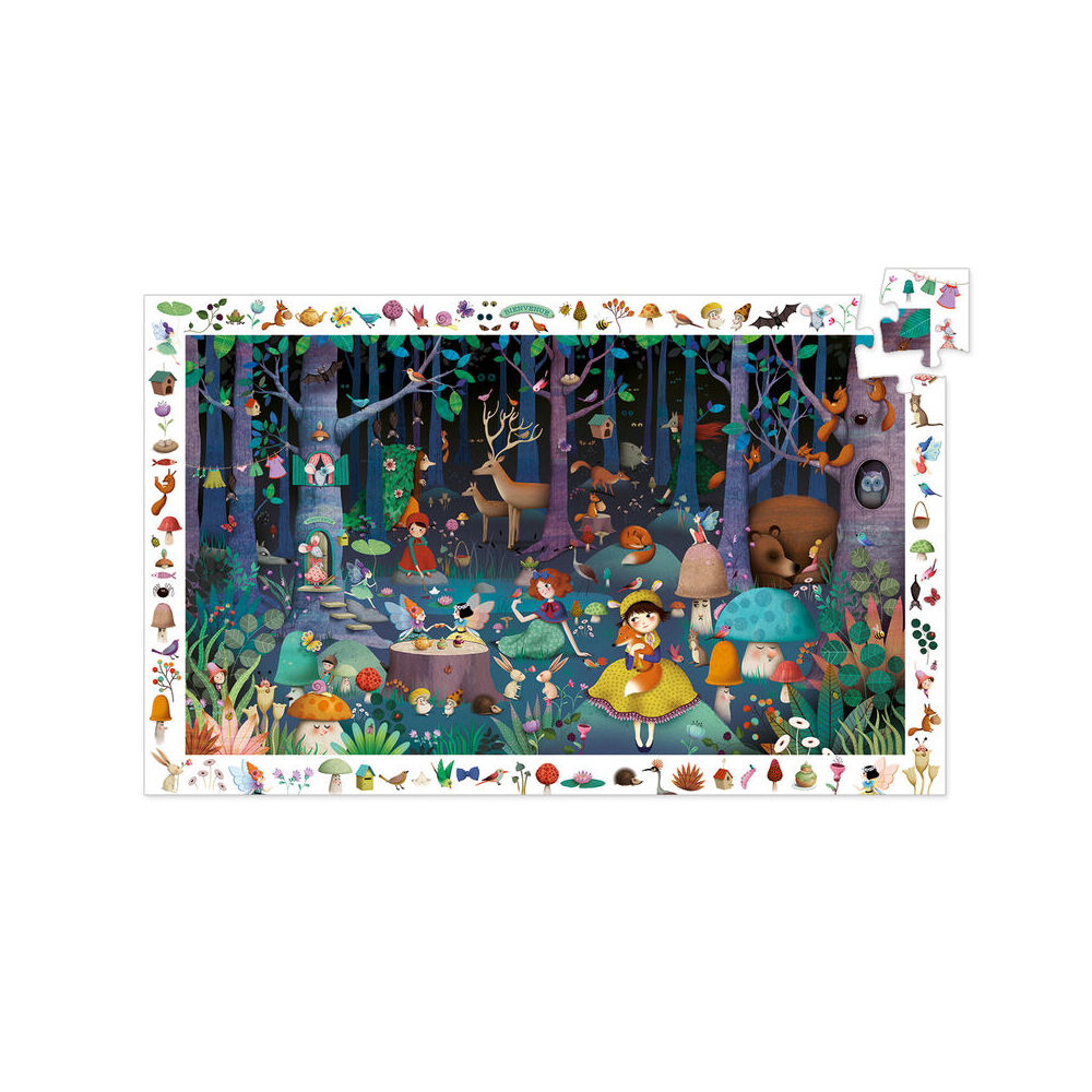 Djeco Enchanted Forest Observation Jigsaw Puzzle Kids Game 34x23cm 5y+ (100 Pieces) — image 3