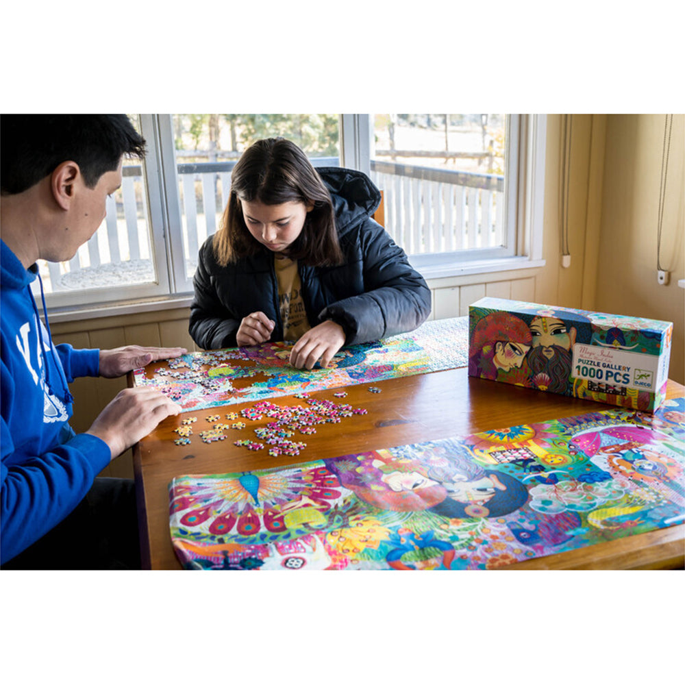 Djeco Magic India & 500pc Yokai Gallery Jigsaw Puzzle Kids Game Combo Set (1000 Pieces) — image 10