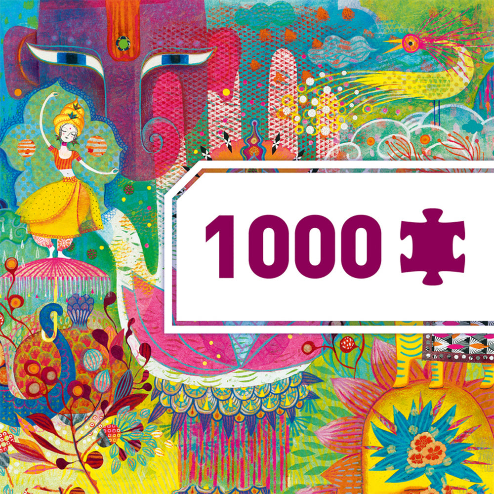 Djeco Magic India & 500pc Yokai Gallery Jigsaw Puzzle Kids Game Combo Set (1000 Pieces) — image 8