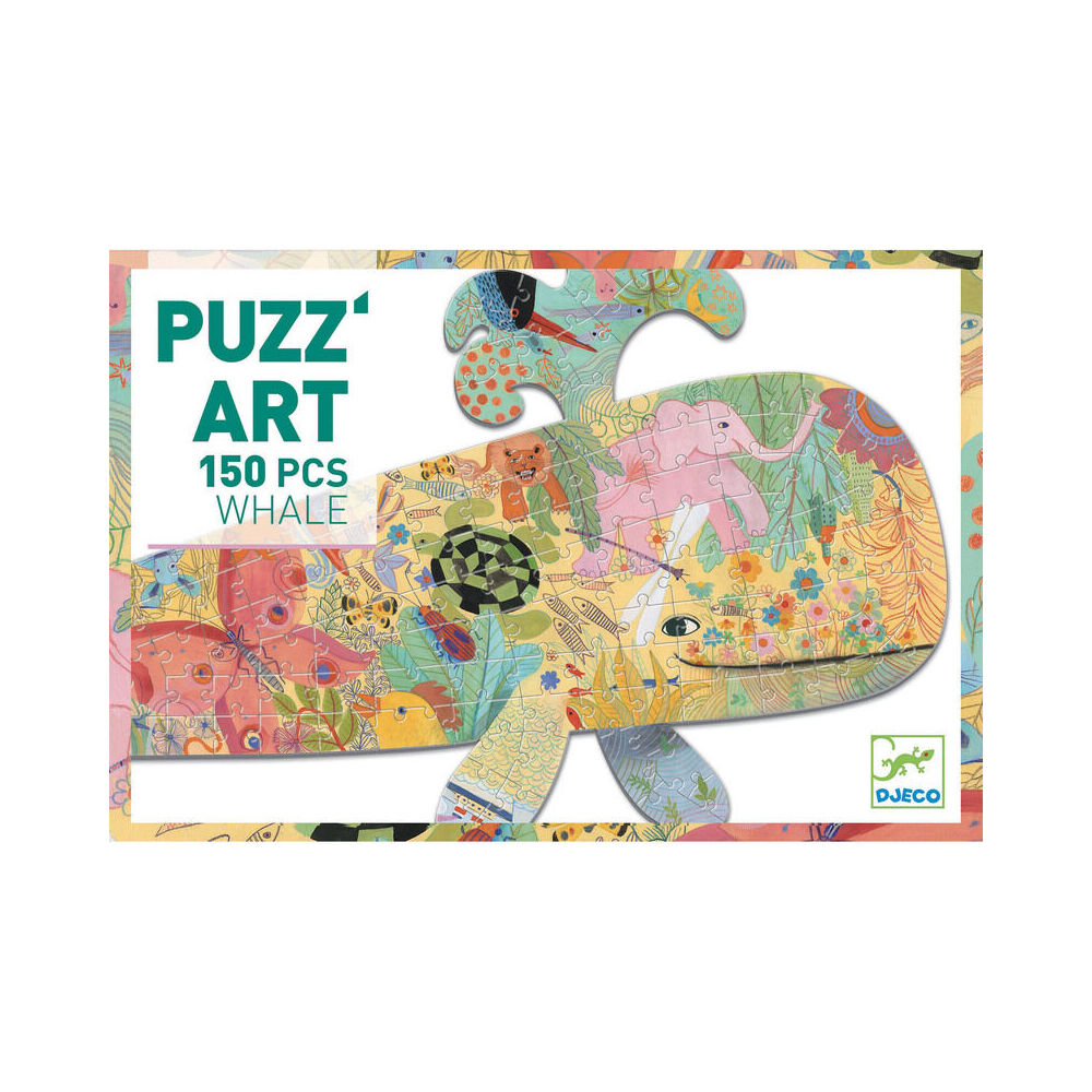 Djeco Whale Shaped Art Jigsaw Puzzle Kids/Children Game 34x23cm 6y+ (150 Pieces) — image 2