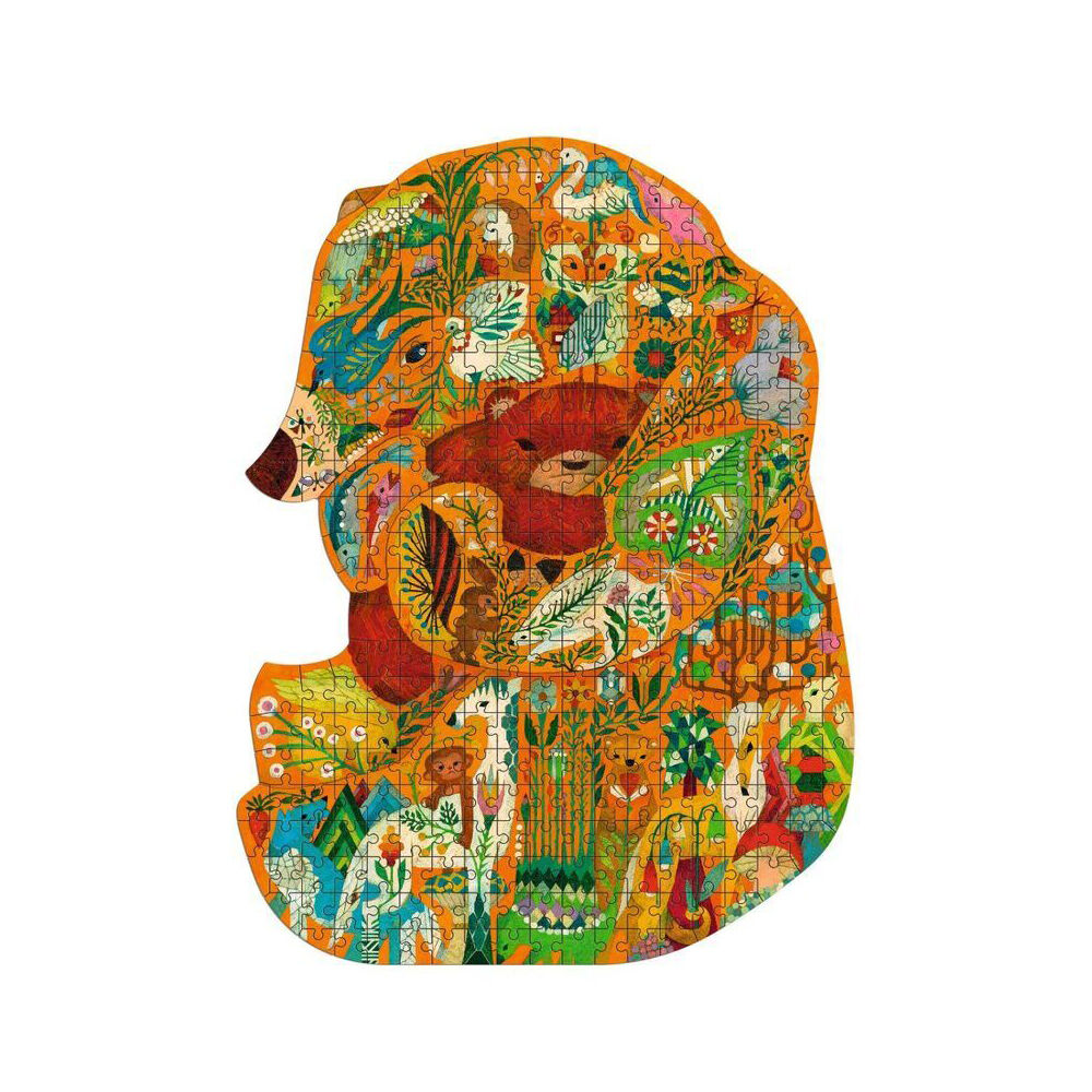 Djeco Silhouette Bear Shaped Kids Activity Educational Art Puzzle 7y+ (350 Pieces) — image 2
