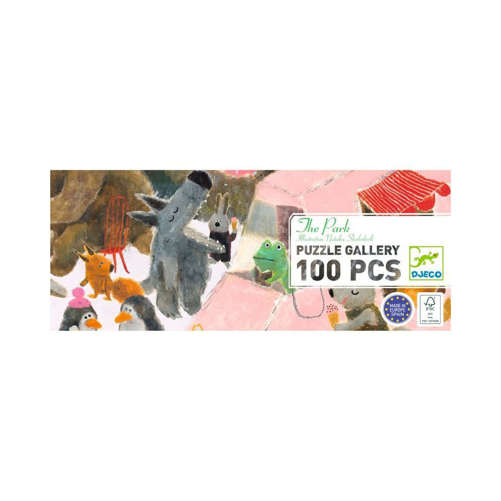 Djeco The Park Gallery Kids Educational Activity Puzzle w/ Poster 5y+ (100 Pieces) — image 4