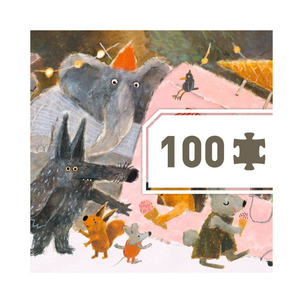 Djeco The Park Gallery Kids Educational Activity Puzzle w/ Poster 5y+ (100 Pieces) — image 3