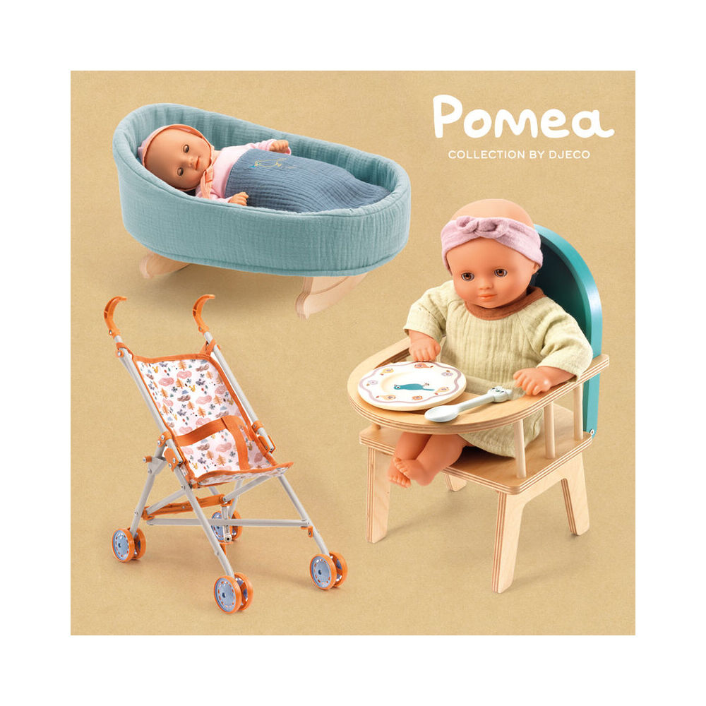 Djeco 28cm Baby Doll High Chair Kids/Children Pretend Play Accessory 2y+ — image 5