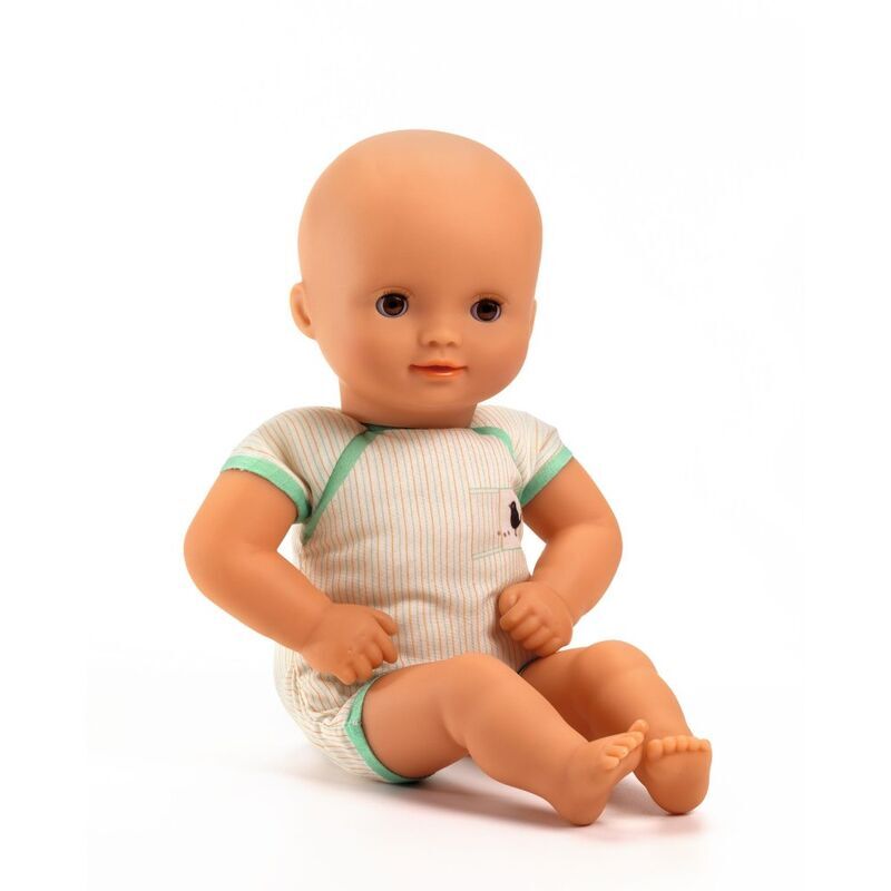 Djeco 18m+/32cm Pomea Baby Jacinthe Lighweight Soft Body Kids Doll Toy — image 2