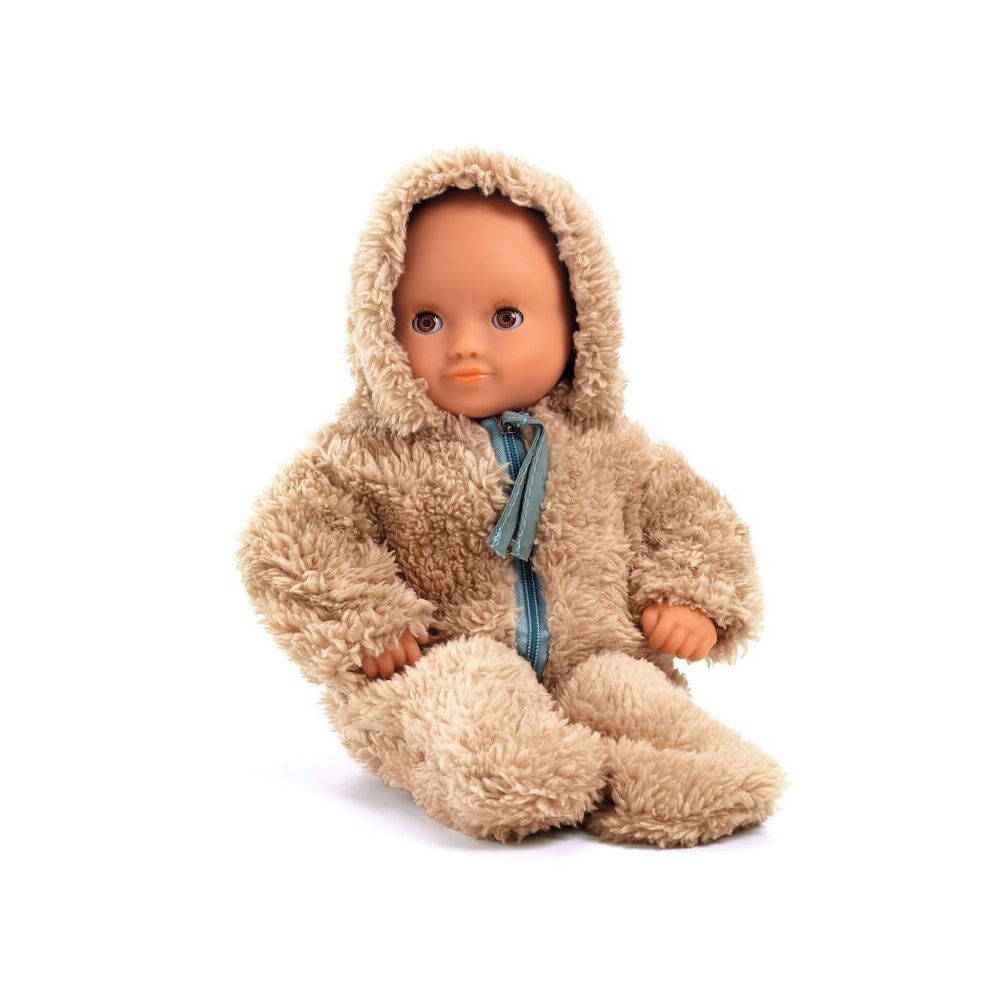 Djeco Winter Doll's Onepiece Jumpsuit w/ Zipper Kids/Child Toy Cloth 2y+ Brown — image 2