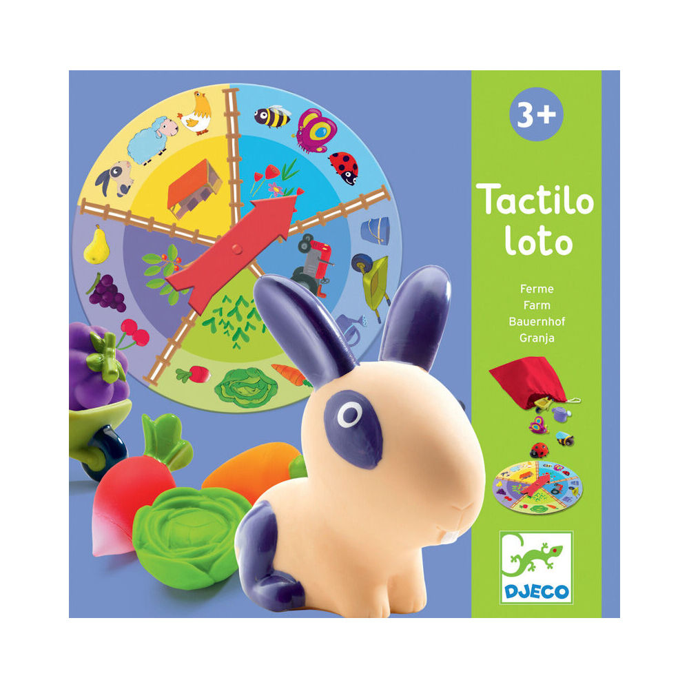 Djeco Tactilo Loto Farm Game Kids/Children Educational/Learning Play Cards 3+ — image 2