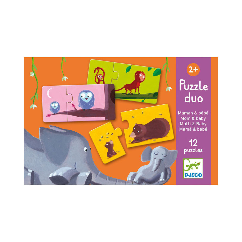 Djeco Duo Mum & Baby Jigsaw Puzzle Kids/Children Educational Game 2y+ (48 Pieces) — image 3