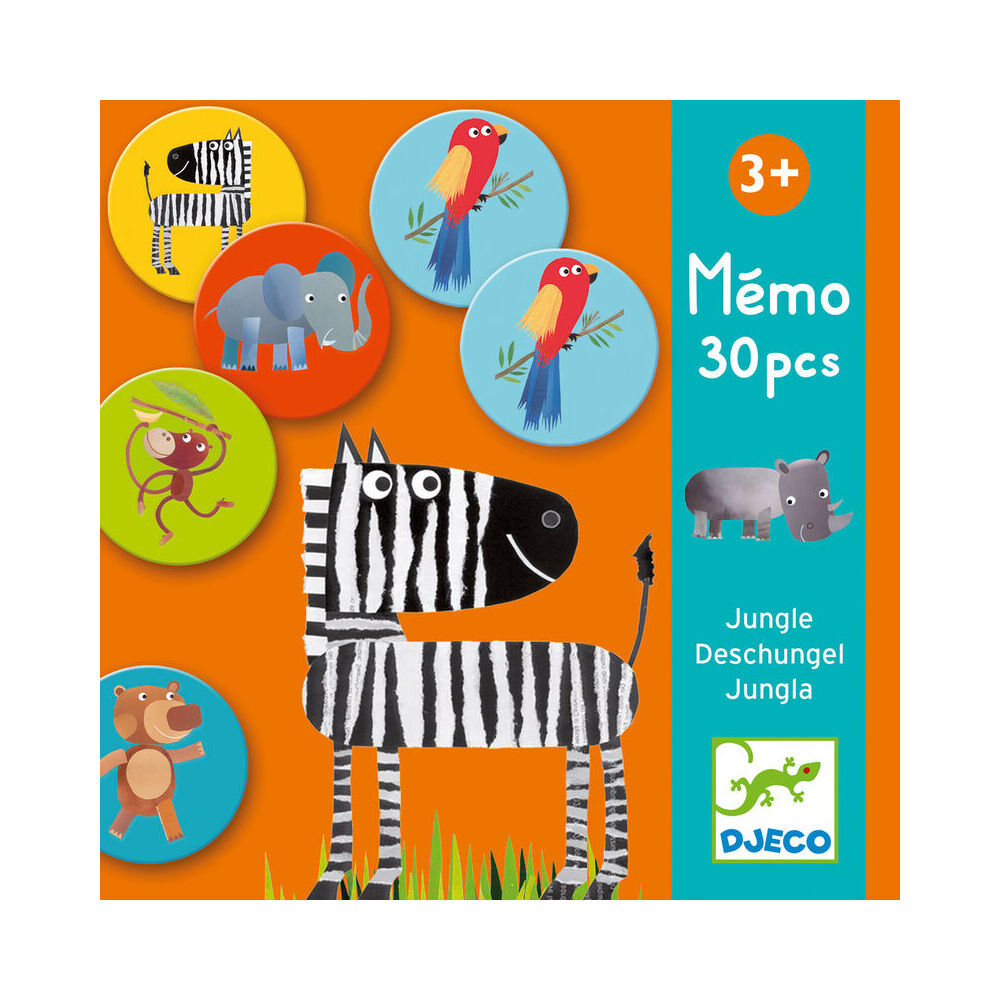 Djeco Jungle Memory Game Kids/Children Educational/Learning Play 3y+ (60 Pieces) — image 3