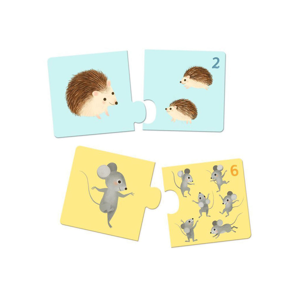 Djeco Duo Baby Animals Puzzle Kids/Children Educational Play Game 2y+ (48 Pieces) — image 2