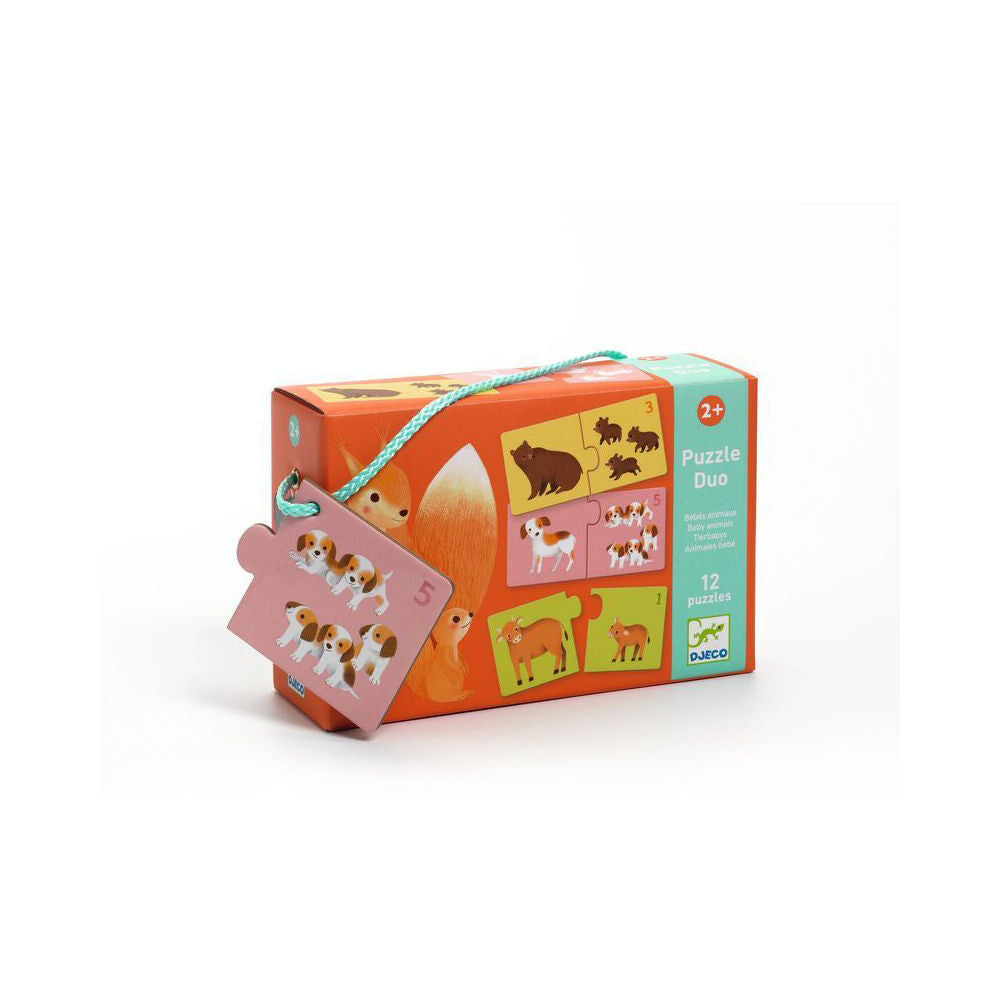 Djeco Duo Baby Animals Puzzle Kids/Children Educational Play Game 2y+ (48 Pieces) — image 4
