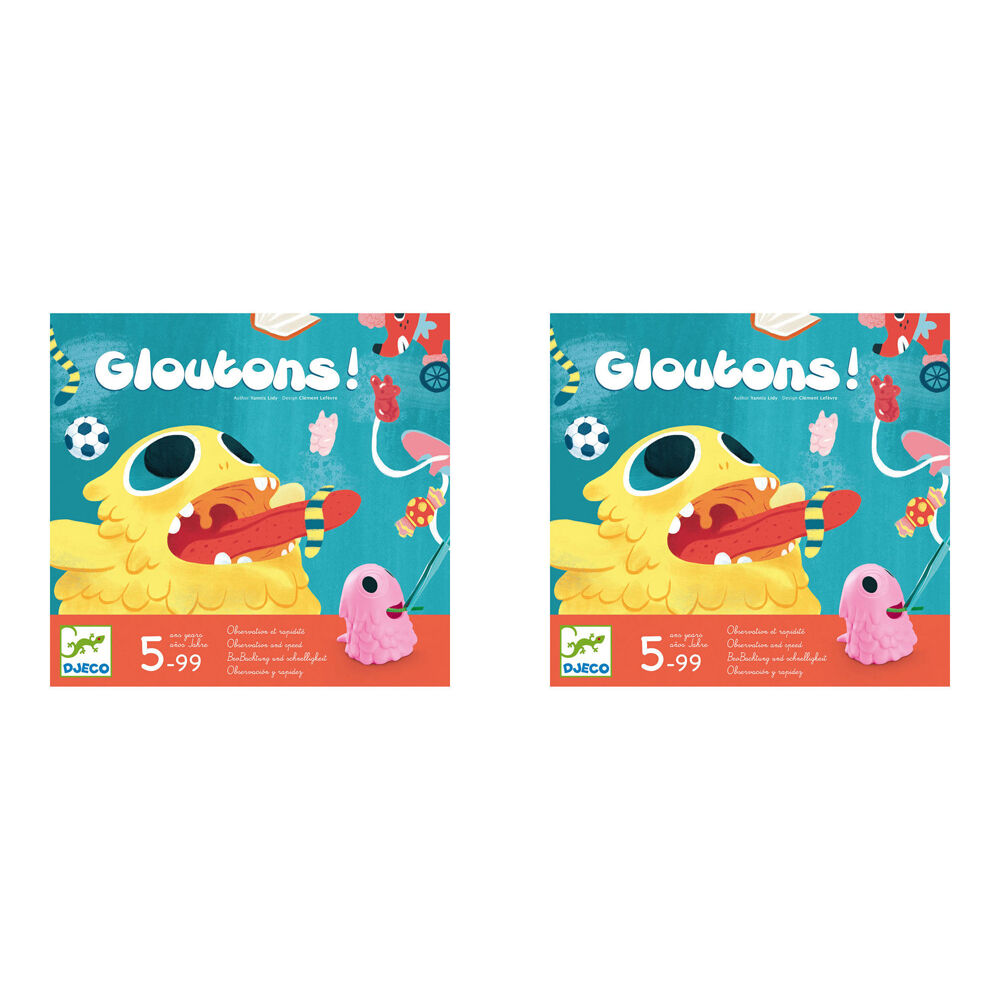Djeco Glouton Challenge Game Kids/Children Interactive Activity Fun Play 5y+ (2 Pack)