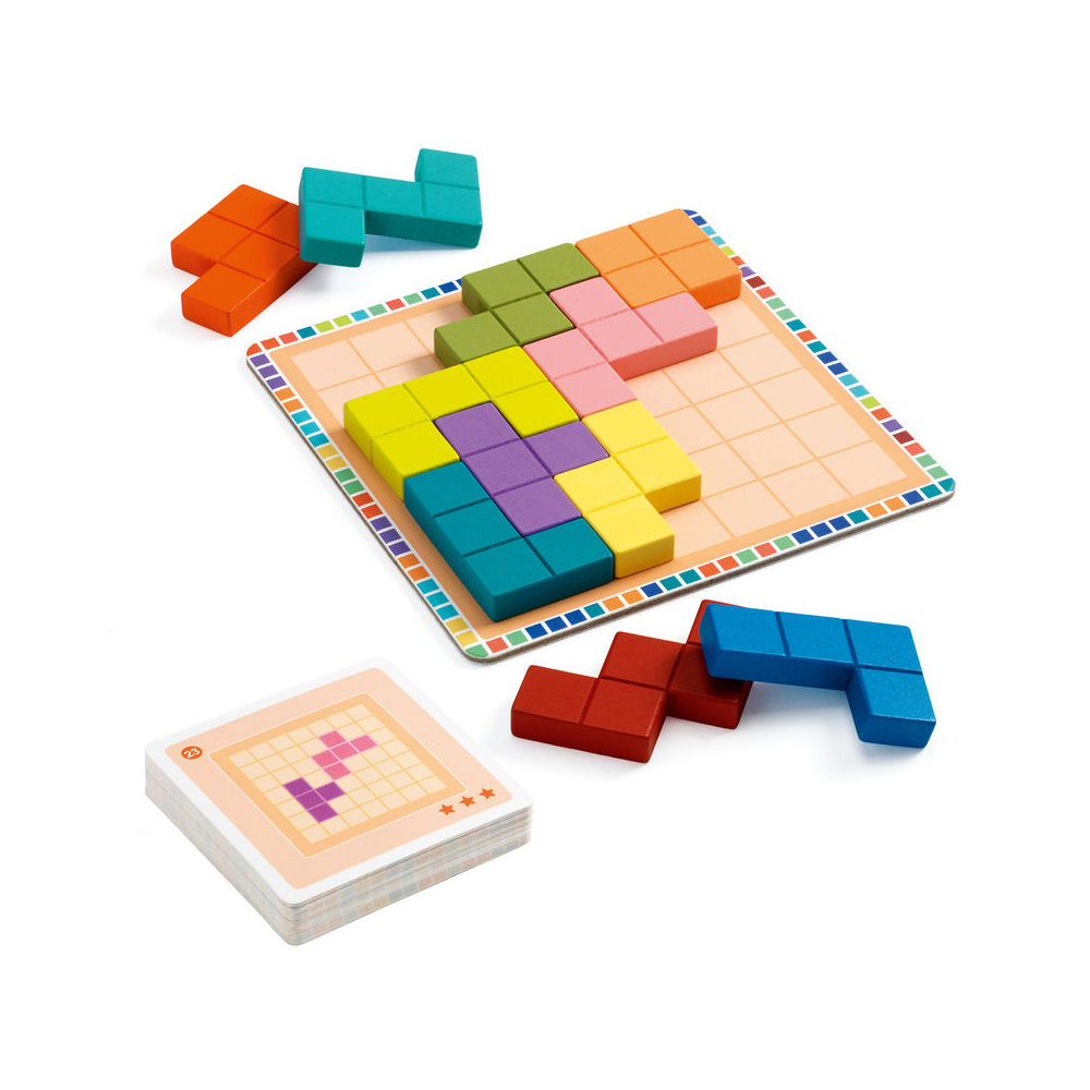Djeco Polyssimo Sologic Kids/Children Play Board Game w/ 30 Challenges 7y+
