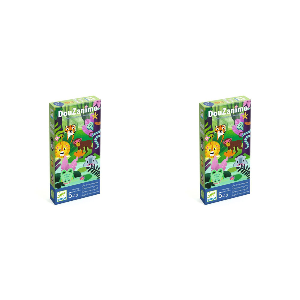 Djeco Douzanimo Kids/Childrens Educational Cooperation Multiplayer Game 5y+ (2 Pack)