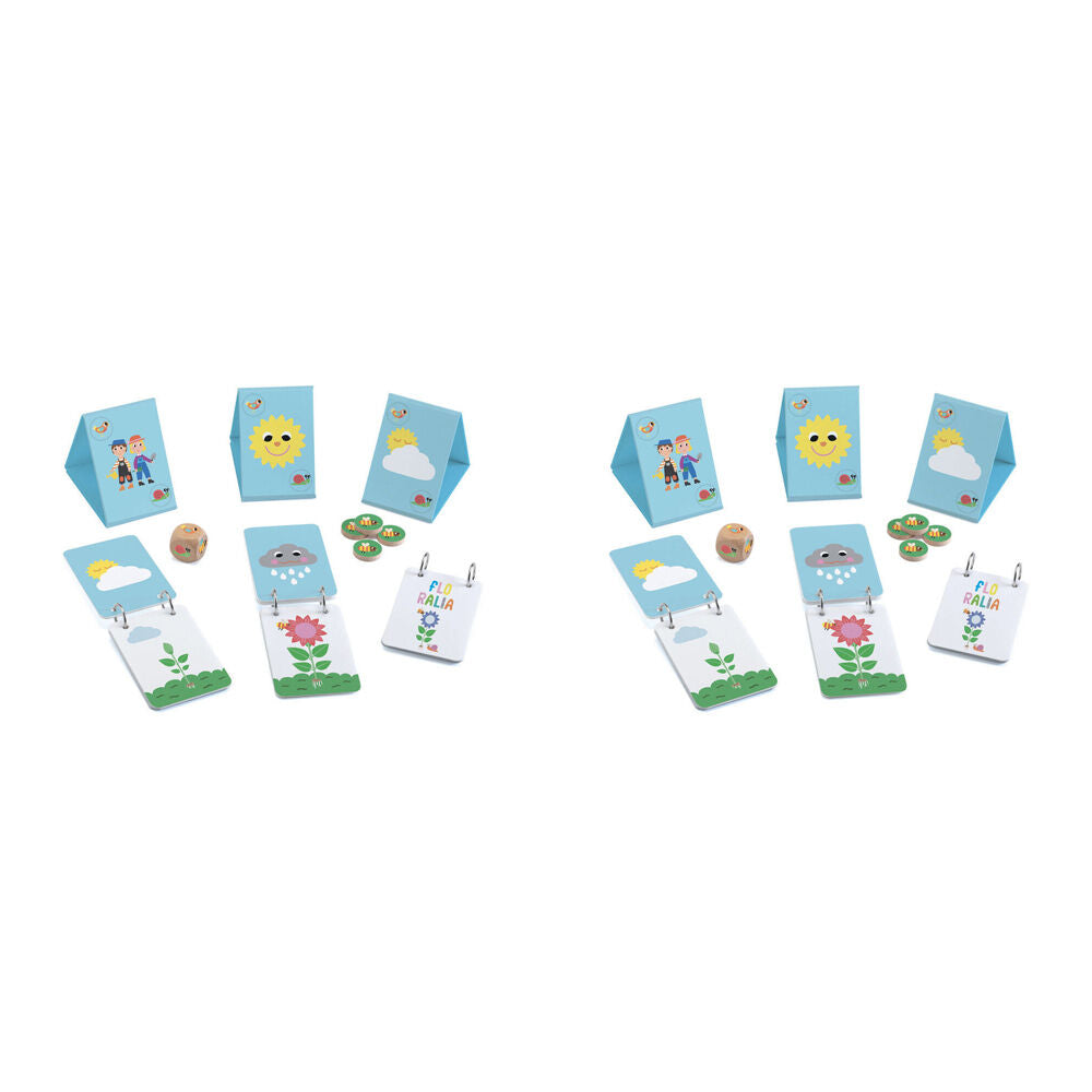 Djeco Floralia Weather Kids/Children Interactive Fun Play Board Game 4y+ (2 Pack)
