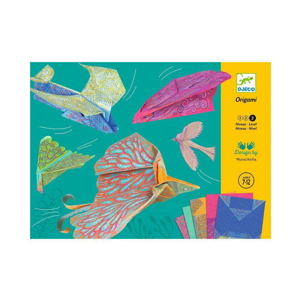 Djeco Wing Beat Origami Kids/Children Art/Craft Folding Activity Kit 6y+ (2 Pack) — image 2