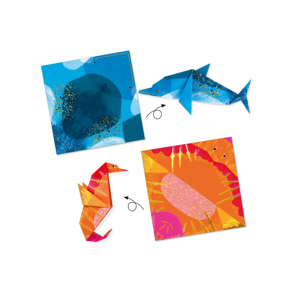 Djeco Sea Creatures Origami Kids/Children Art/Craft Folding Activity Kit 7y+ — image 5