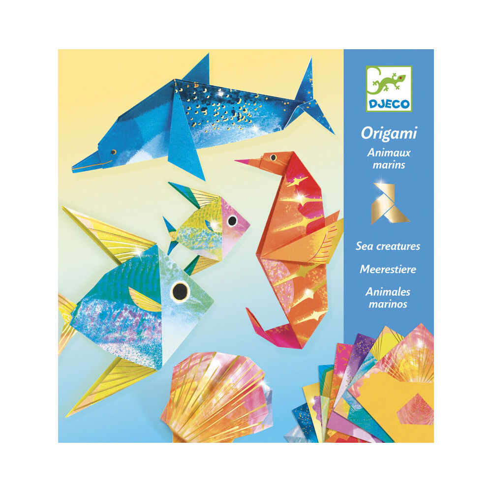Djeco Sea Creatures Origami Kids/Children Art/Craft Folding Activity Kit 7y+
