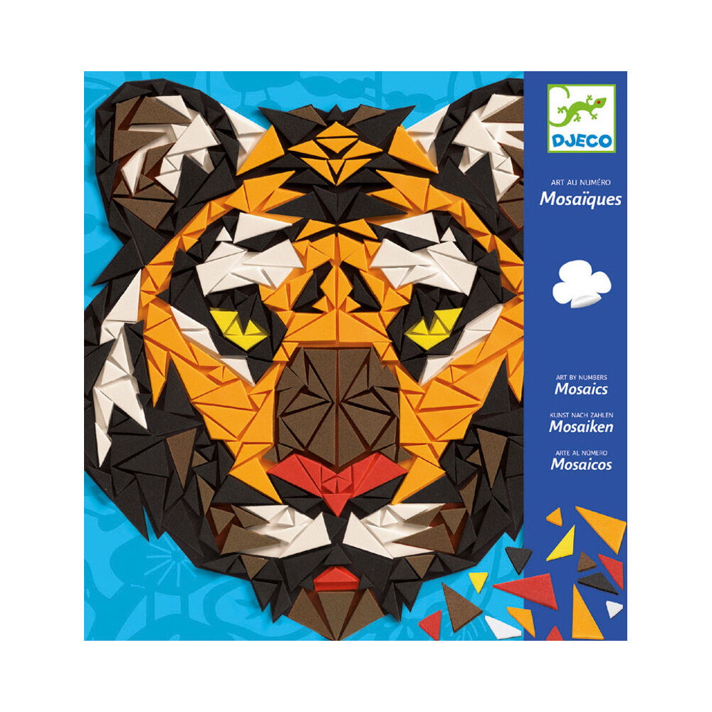Djeco Khan Mosaic Art/Craft Kids/Children Creative Design Activity Kit 8y+