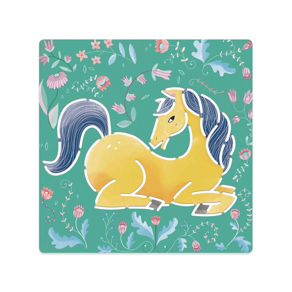 Djeco Plastic Horse Art/Craft 20x20cm Drawing Stencils Kids/Children 4y+ (5 Pieces) — image 3