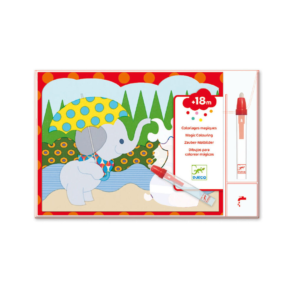 Djeco Hidden Outside Water Colouring Kids/Children Art Activity Set 18m+ — image 2
