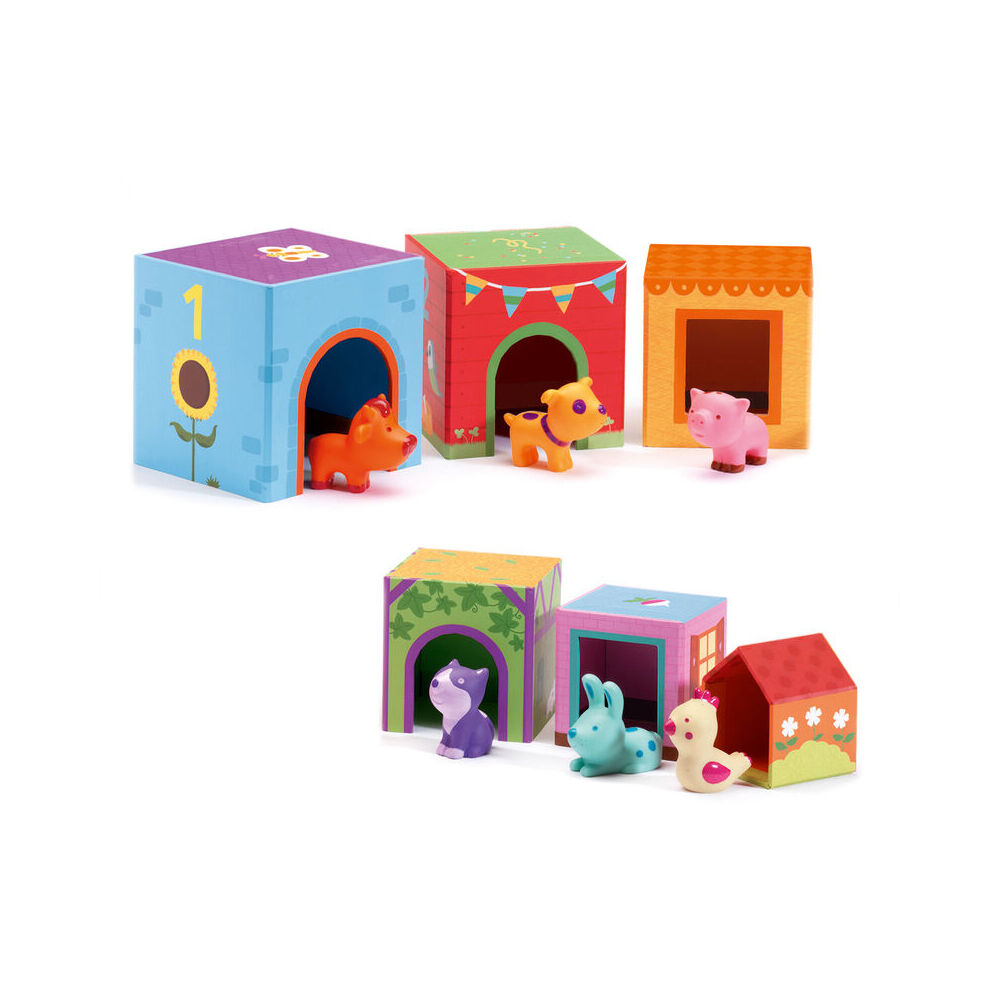 Djeco Topani Farm Blocks Kids/Children Interactive Play Stacking Toy Set 18m+ — image 3