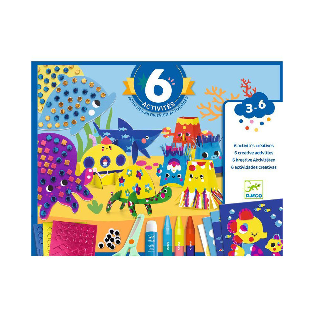 Djeco Seaside Delights Multi Educational Kids/Children Creative Craft Kit 3y+