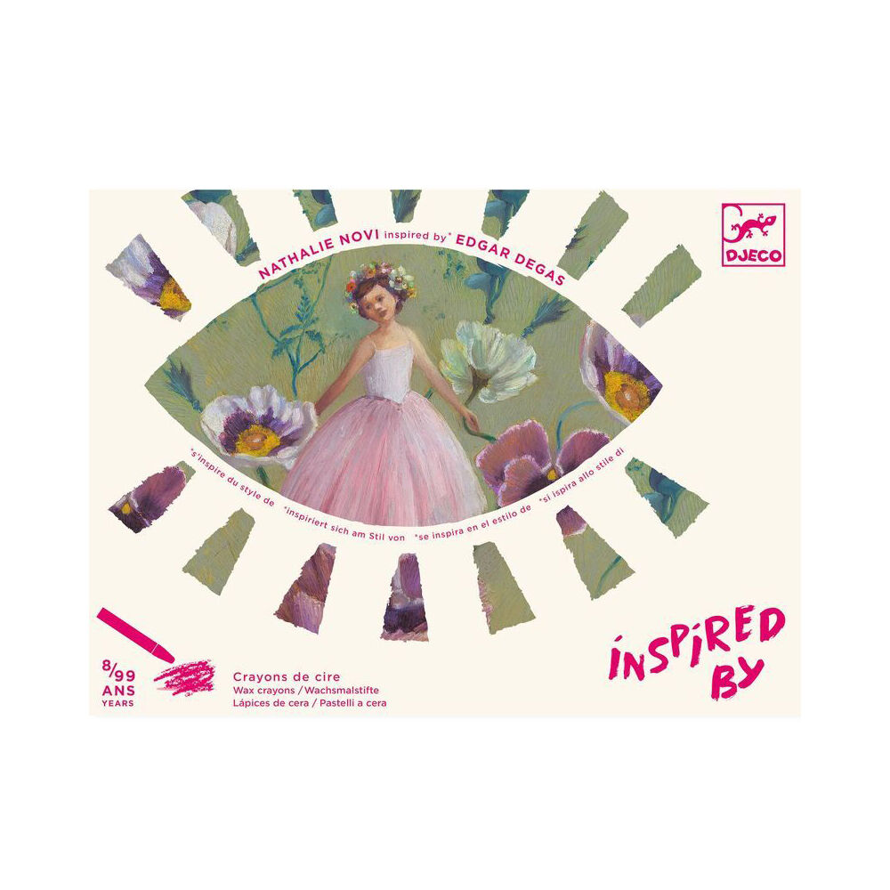 Djeco Inspired By The Ballerina-Edgar Degas-Wax Crayons Kids Oil Pastel Set 8y+