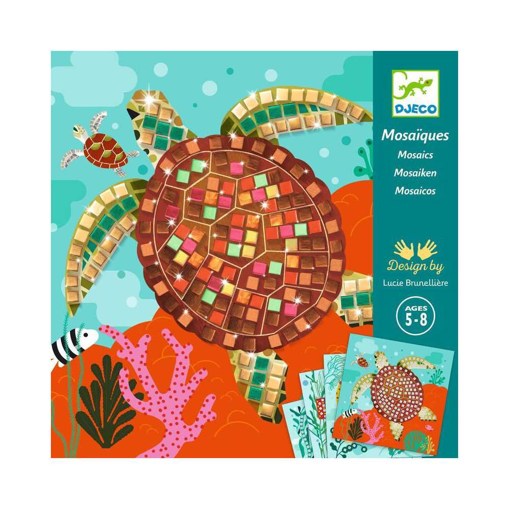 Djeco Caribbean Mosaic Kids/Childrens DIY Creative Craft/Art Activity Kit 5y+