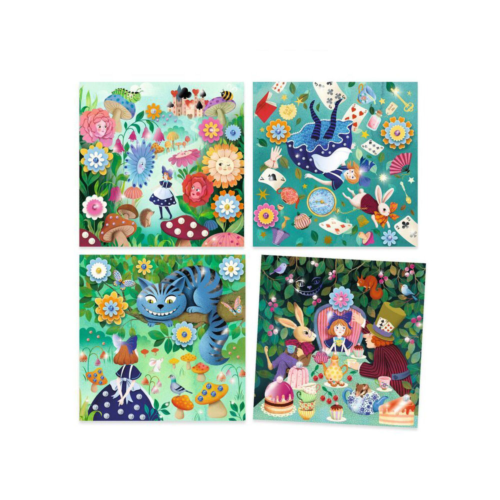 Djeco In Wonderland Fairy Tale to Decorate Kids/Children Fun Activity Set 6y+ — image 2