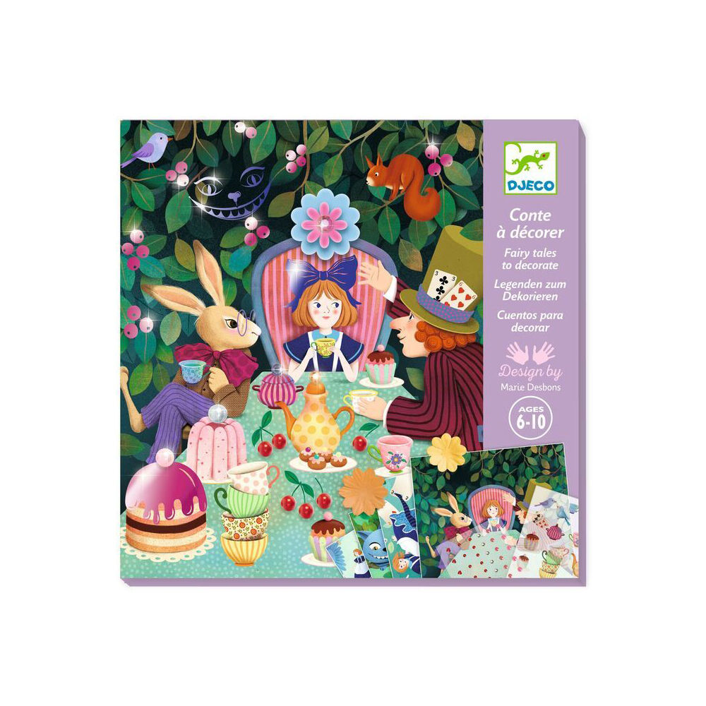Djeco In Wonderland Fairy Tale to Decorate Kids/Children Fun Activity Set 6y+ — image 5