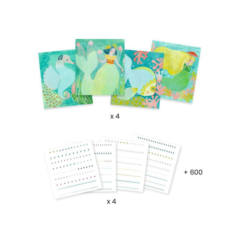 Djeco Watery Waves Artistic Strass Kids/Childrens DIY Creative Craft Kit 6y+ — image 2