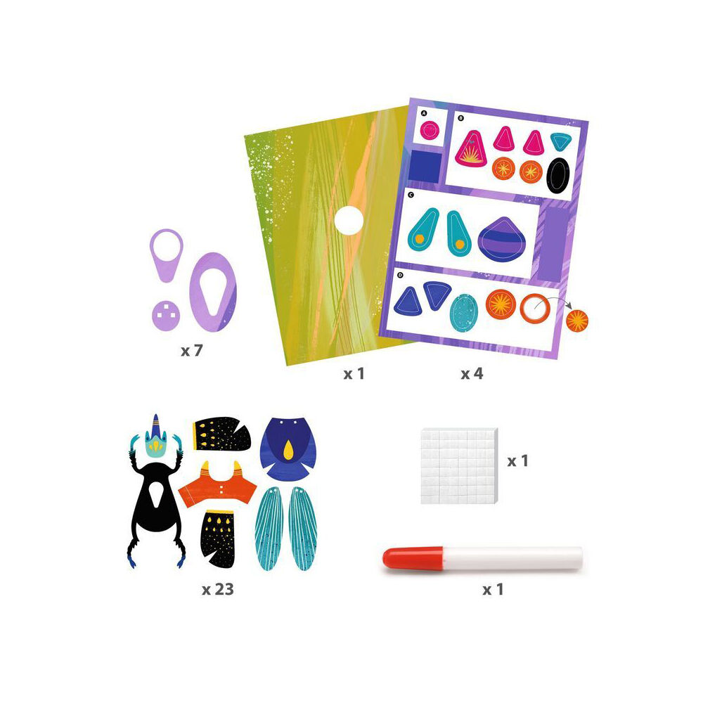 Djeco Bugs 3D Poster Kids/Childrens DIY Creative Craft/Art Activity Kit 7y+ — image 2