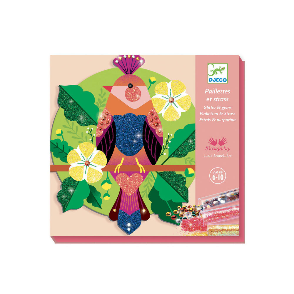 Djeco Paradisio Glitters and Gems Kids/Children Fun Activity Art Book 6y+