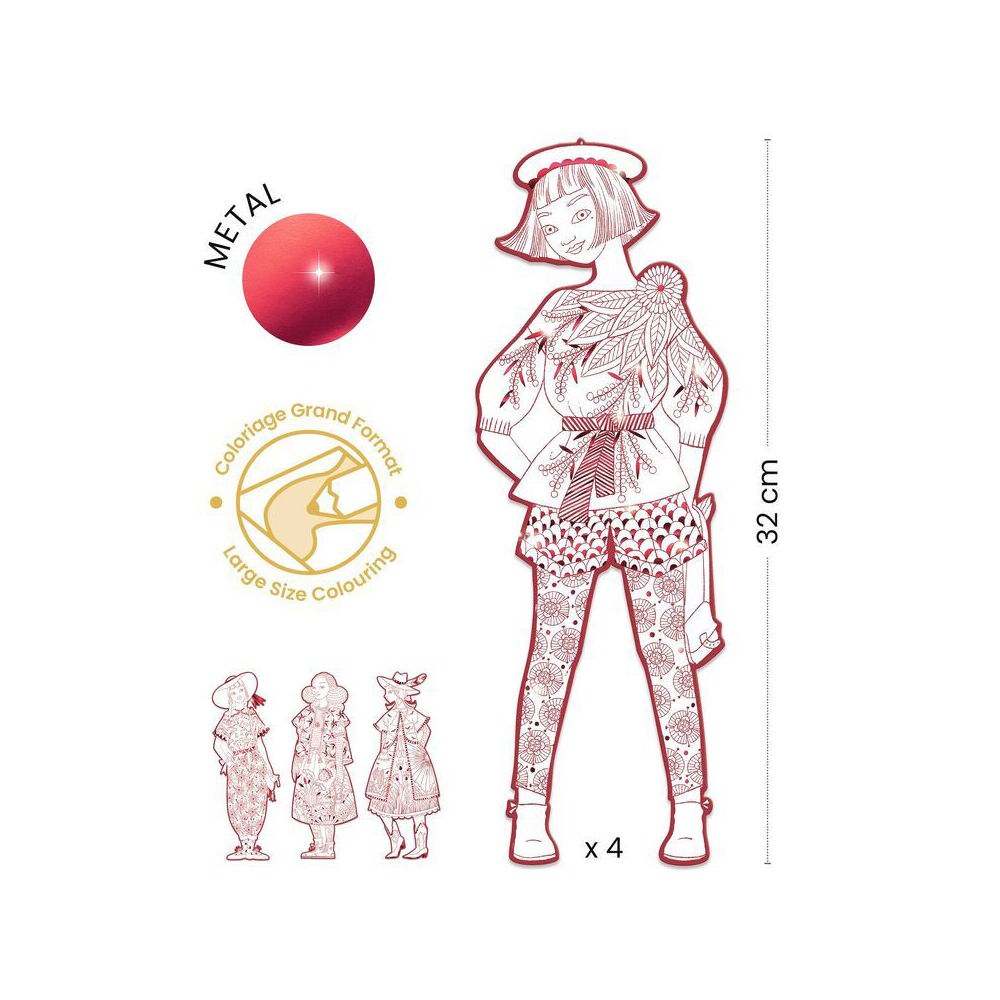 Djeco Fiodor & Friends Les Demoiselles Kids/Children Colouring Art Kit 6y+ — image 3