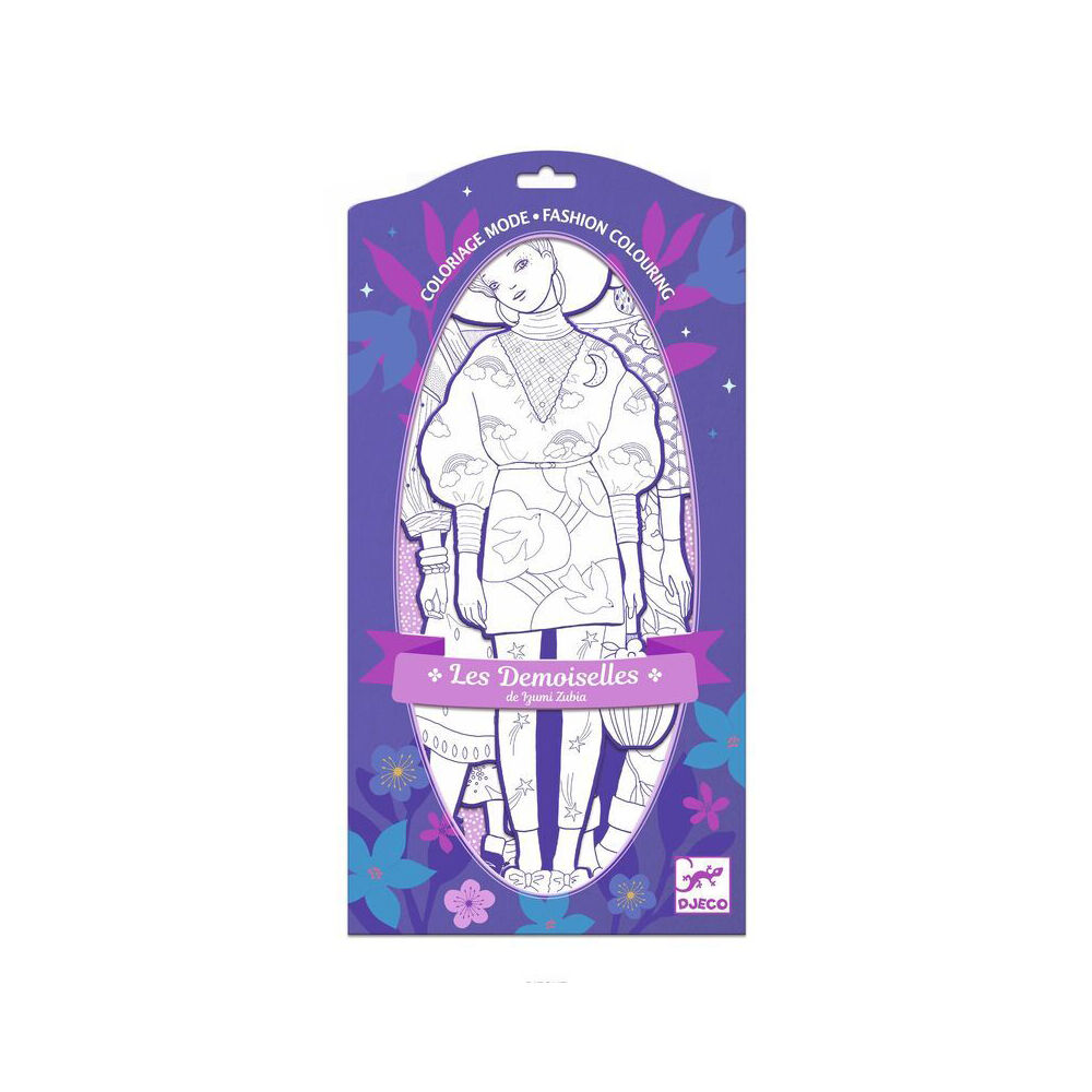 Djeco Zaho & Friends Les Demoiselles Kids/Children Colouring Art Kit 6y+