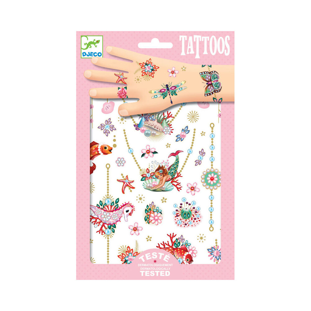 Djeco Fiona's Jewels Temporary/Fake Tattoos Sticker Fun Party Kids 3y+ (150 Pieces) — image 2