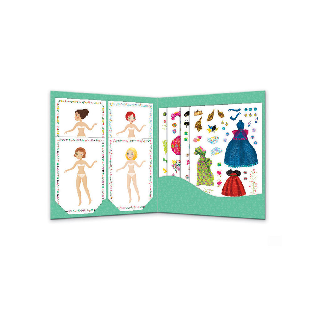 Djeco Massive Fashion Stickers & Paper Dolls Reusable Set Kids Craft 6y+ (2 Pack) — image 4