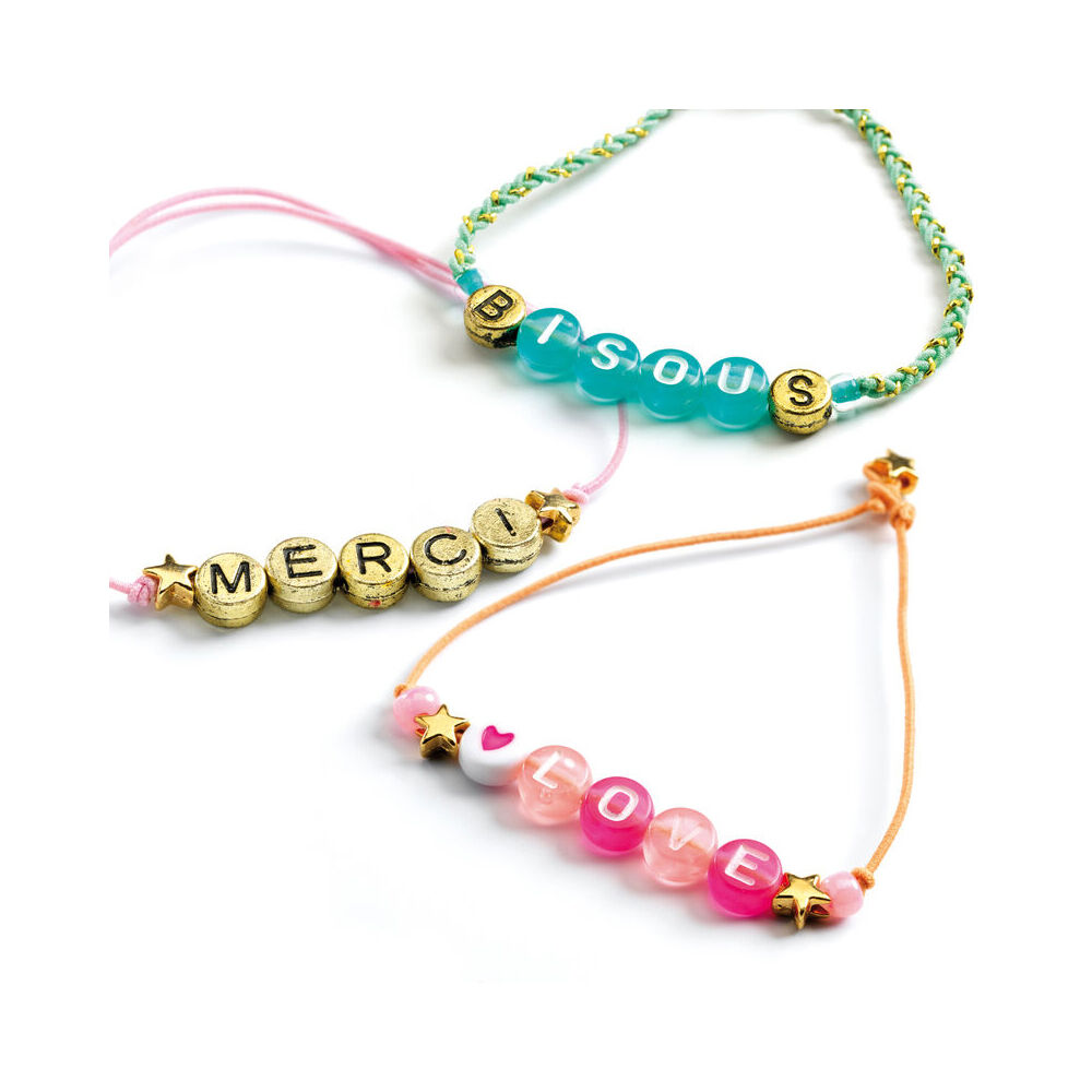 Djeco Alphabet Beads Pendants Letters Kids/Children DIY Craft Accessory Kit 6y+ — image 2