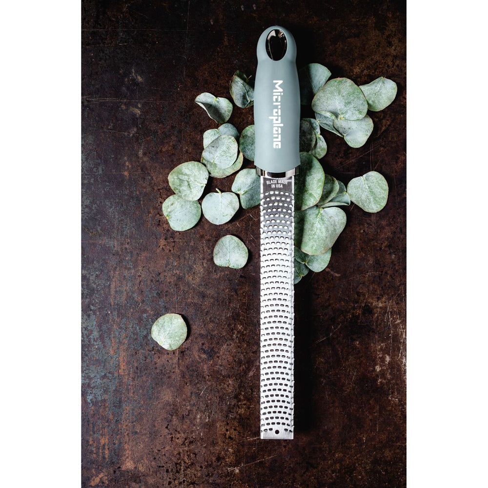 Microplane Premium Lemon/Lime Zester/Grater Stainless Steel Eucalyptus Green — image 2