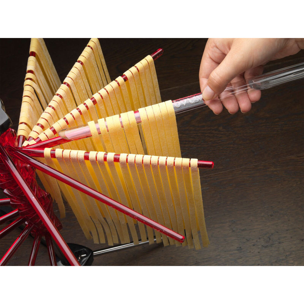 Marcato Pasta Drying Rack Tacapasta w/ 16 Rods Baking Accessory Utensil Red — image 2