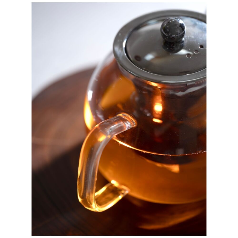 Euroline 800ml Durable Glass Tea Maker Pot w/Loose Leaf Infuser — image 2