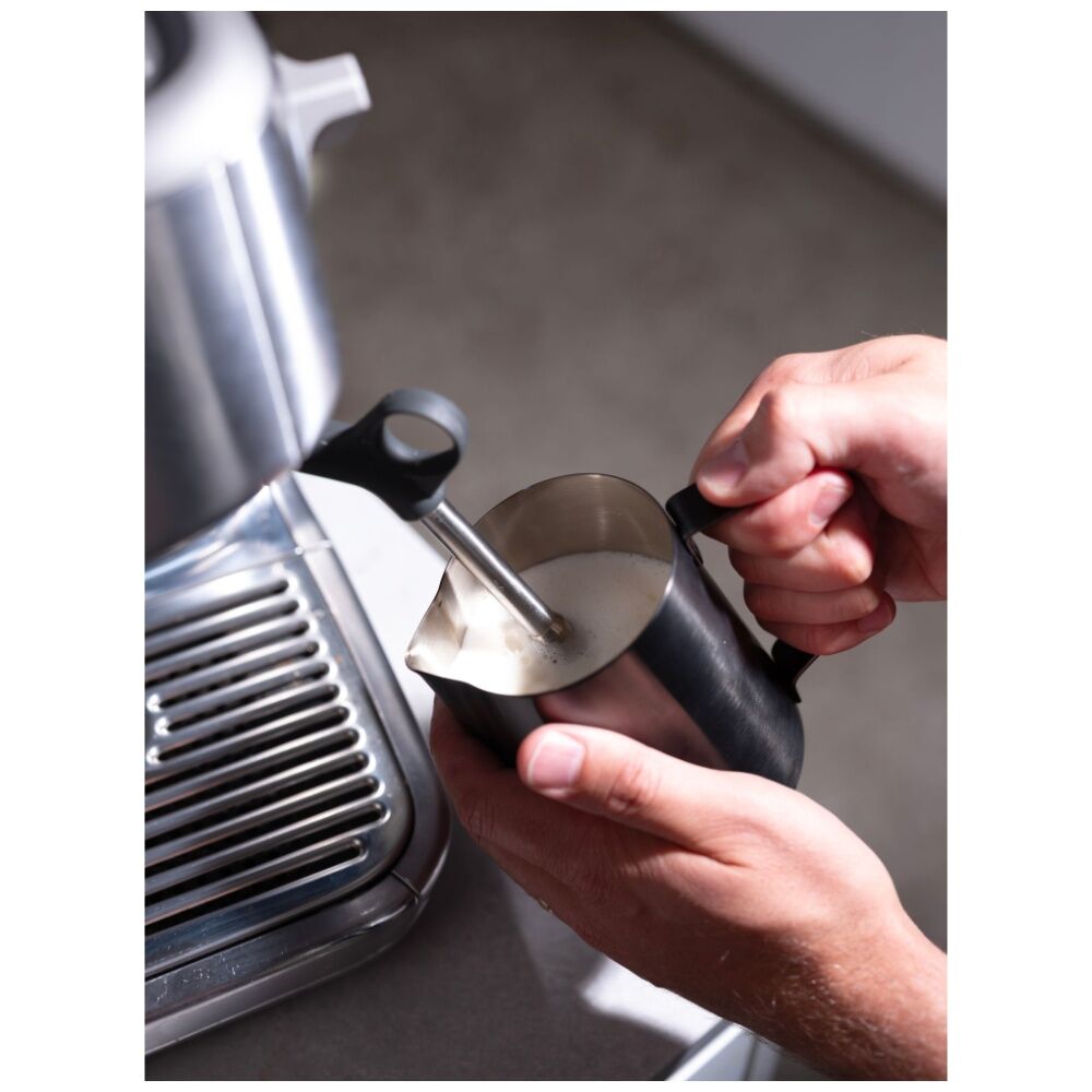 Euroline 600ml Black Stainless Steel PVD Milk Jug for Frothing Coffee Making — image 5