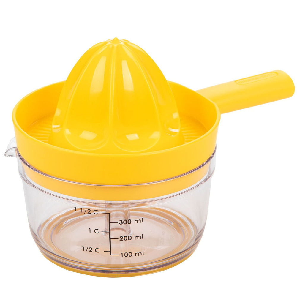 Progressive Countertop Twist & Juice 300ml Manual Juicer Lemon Extractor Yellow