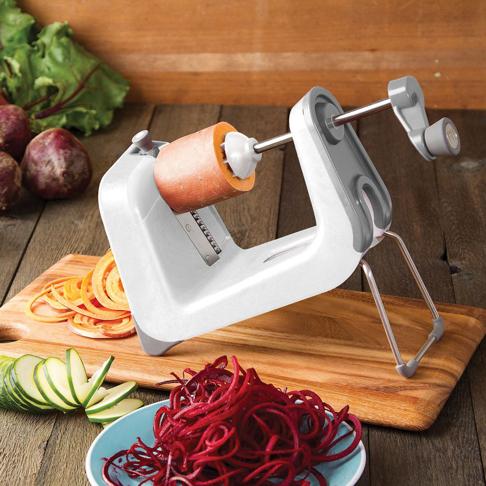 Progressive PL8 Professional Fruit/Vegetable Spiralizer Shredder Slicer White — image 8