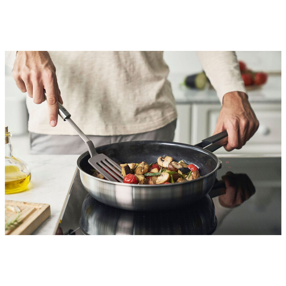 Wahu Zwilling Pure Stainless Steel Frypan Ceramic Non-Stick Coating 24cm Silver — image 2