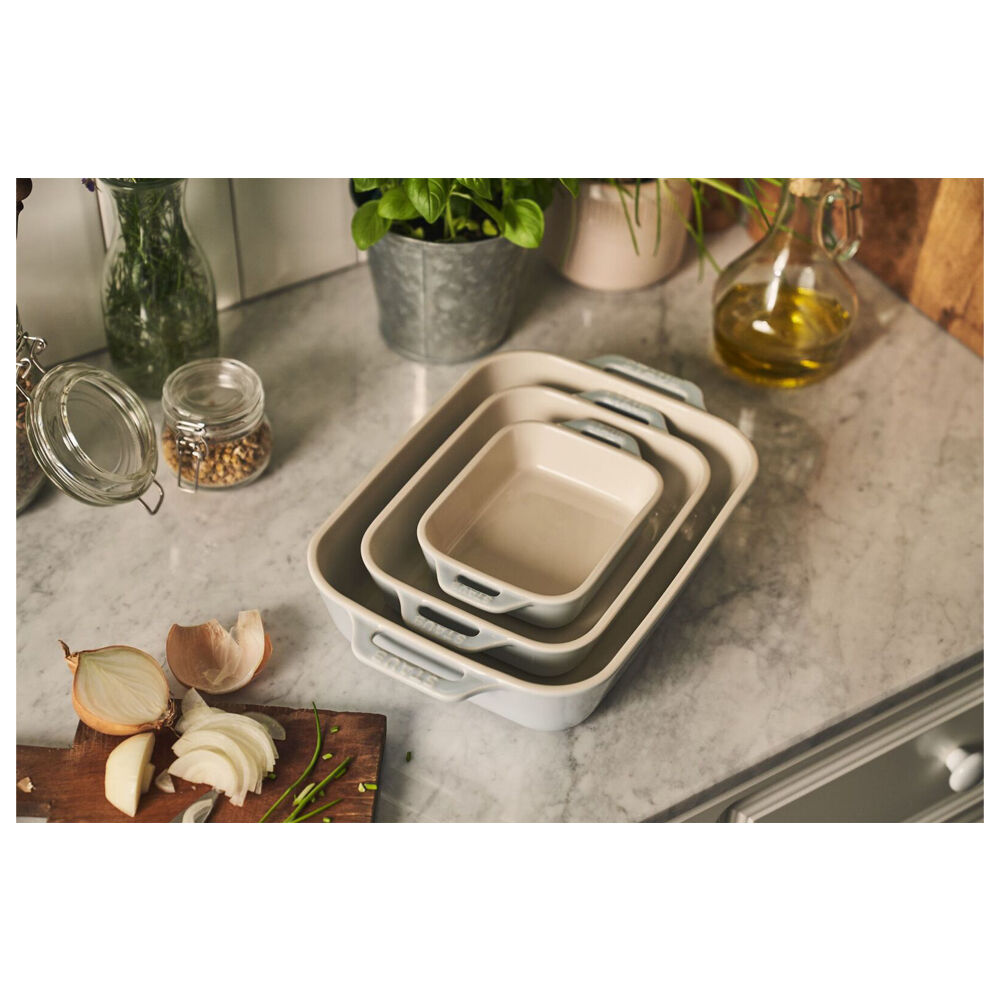 Wahu Staub Ceramic Non-Stick Oven Dish Rectangular Baking Dishes Set (3 Pieces) — image 5