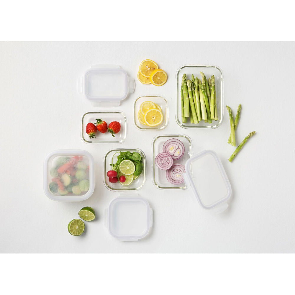 Locknlock 500ml Euro Square Borosilicate Glass Food Container Storage w/ Lid CLR — image 3