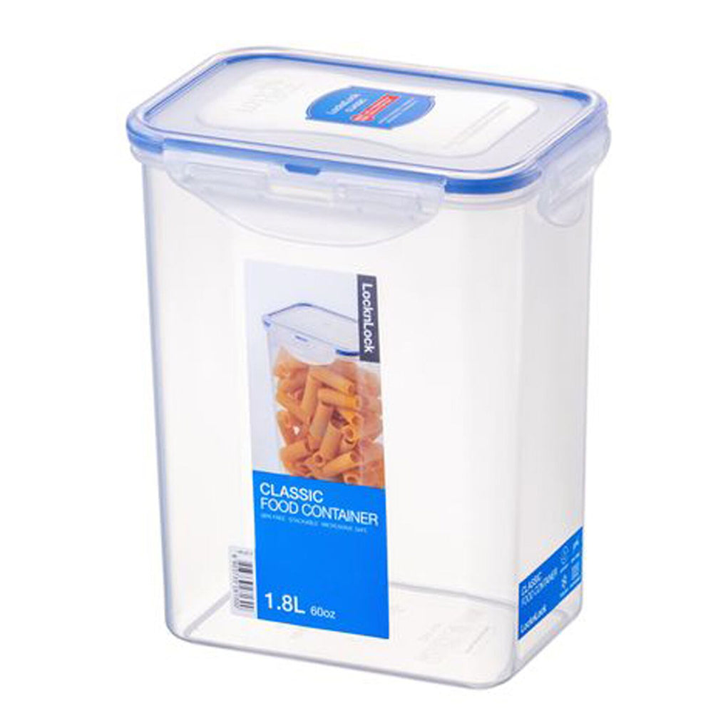 Locknlock 1.8L Airtight Classic Rectangle Food Storage Container Tall Clear (2 Pack) — image 2